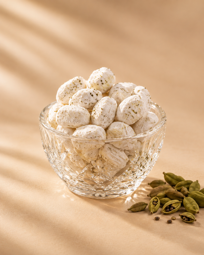 شکر پنیر هلدار | شیرینی سنتی و خوشعطر برای چای و دمنوش